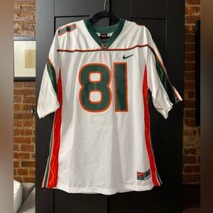 Nike White and Green Team Jersey